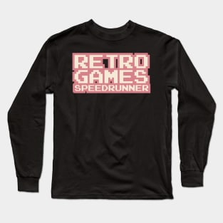 Retro Games Speedrunner Long Sleeve T-Shirt